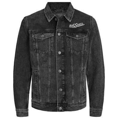 Motorcycle Eagle Black Denim Jacket