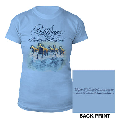 Against the Wind Ladies Tee-Bob Seger