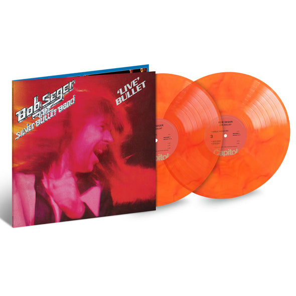 ‘Live’ Bullet 45th Anniversary Orange & Red Swirl Vinyl 150 gram